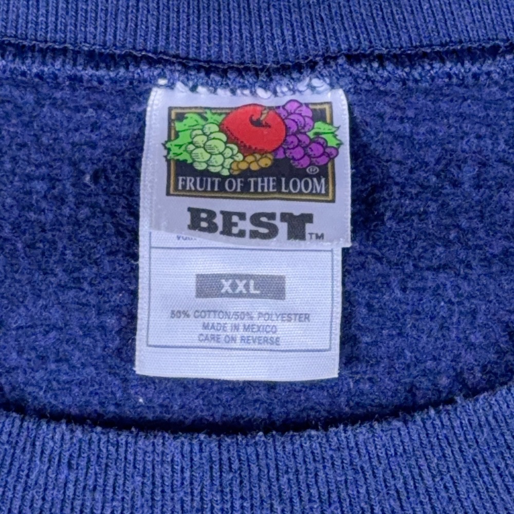 Fruit of the Loom Grandpa Sweatshirt Navy Blue Embroidered Graphic XXL - Picture 5 of 9